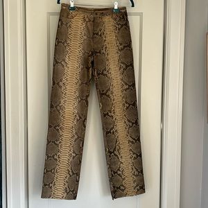 Real python woman pants. Made in Italy